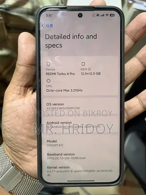 Xiaomi Redmi Turbo 4 Pro 256 GB Silver