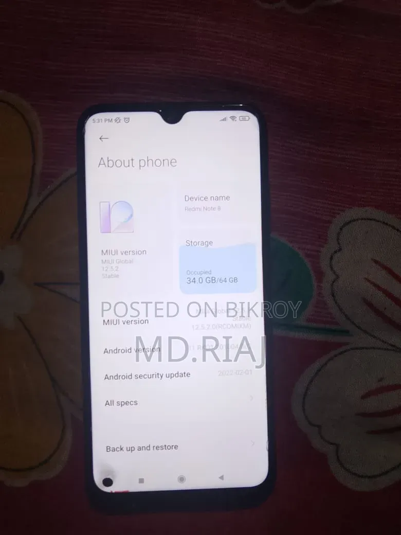 Xiaomi Redmi Note 8 64 GB Red