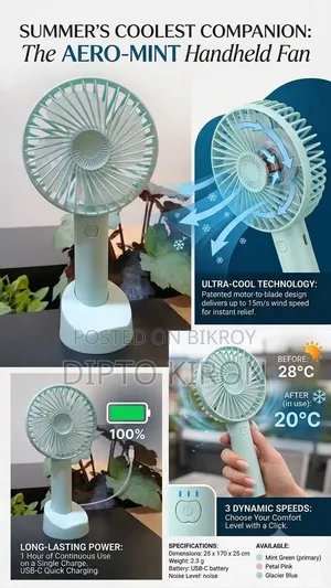Mini Rechargeable Hand Fan
