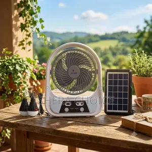 Easy Power Ep-608 Rechargeable Solar Fan