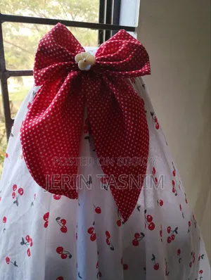 Cherry Dot Print Baby Hijab Set