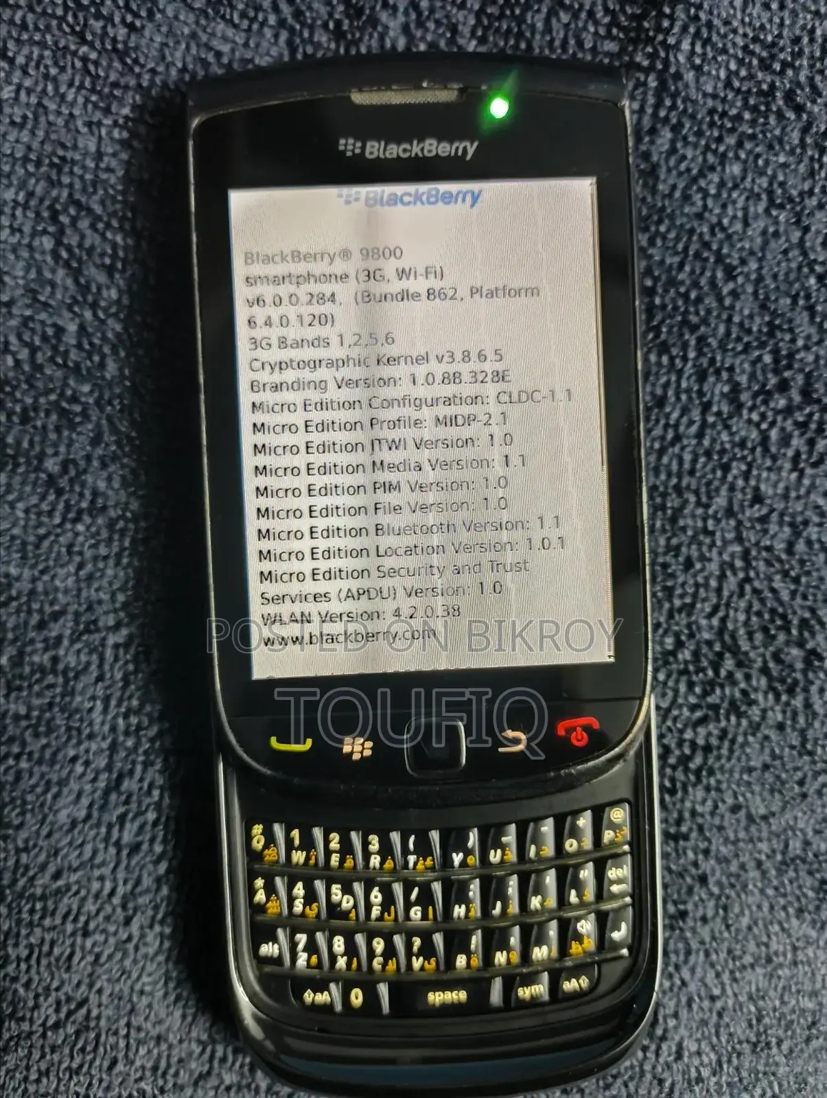 BlackBerry Torch 9800 4 GB Black
