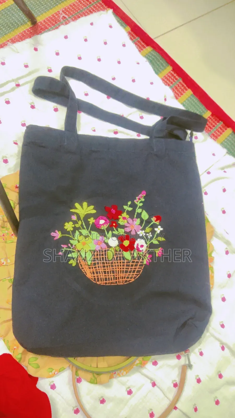 Embroidery Tote Bag