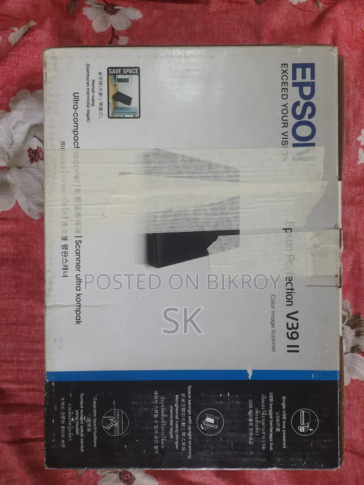 Epson Perfection V39 Ii Photo And Document Flatbed Scanner