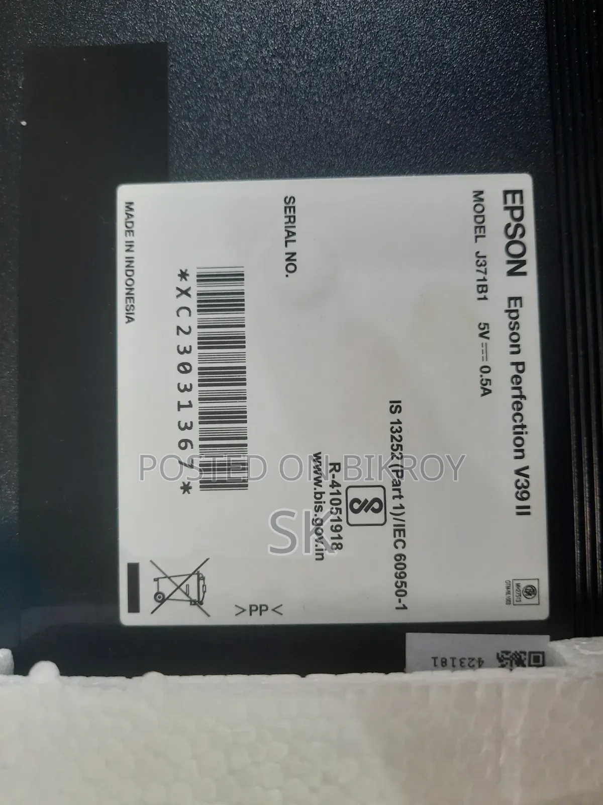 Epson Perfection V39 Ii Photo And Document Flatbed Scanner