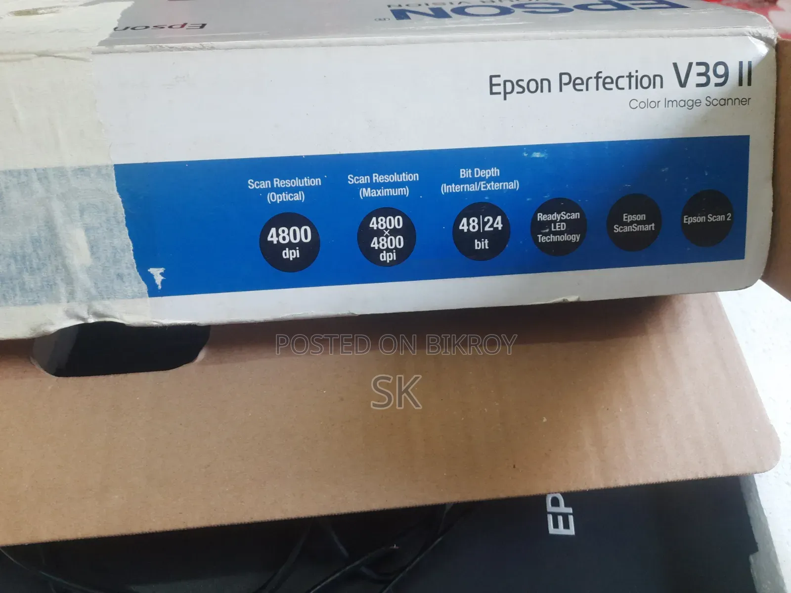 Epson Perfection V39 Ii Photo And Document Flatbed Scanner