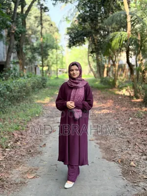 Elegant Purple Designer Borka – Cy Fabric