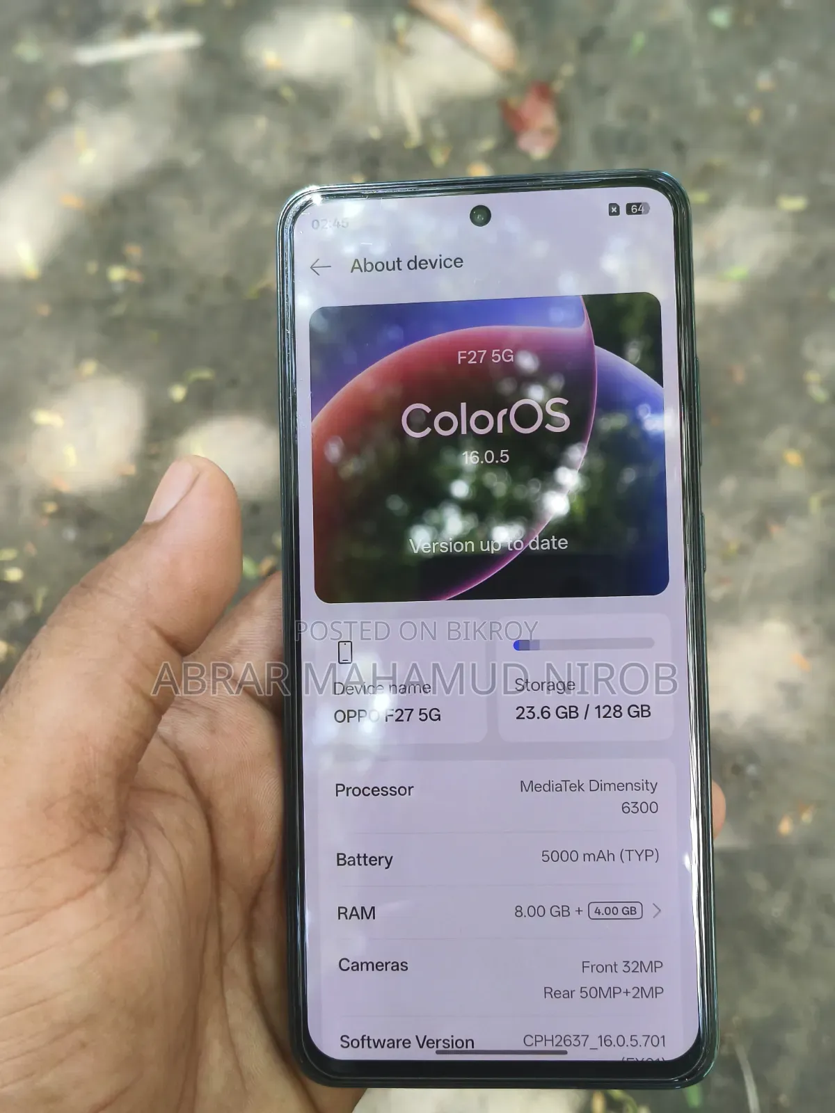 Oppo F27 128 GB Green
