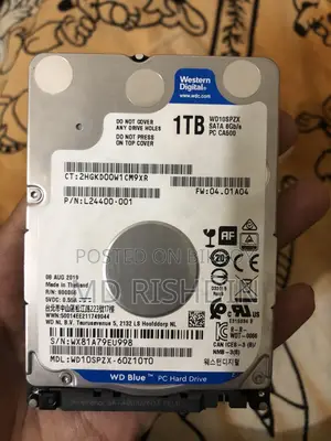 Western Digital 1tb Harddisk 2.5inch