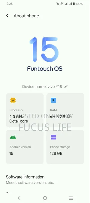 Vivo Y18 128 GB White