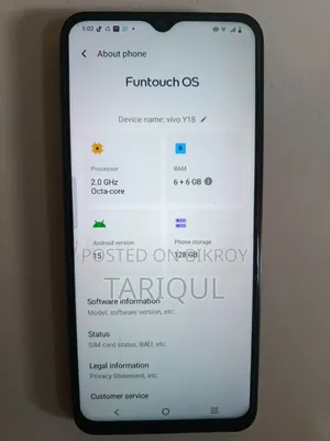 Vivo Y18 128 GB Black