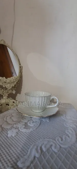Ceramic Cup With Plate and Free Spoon