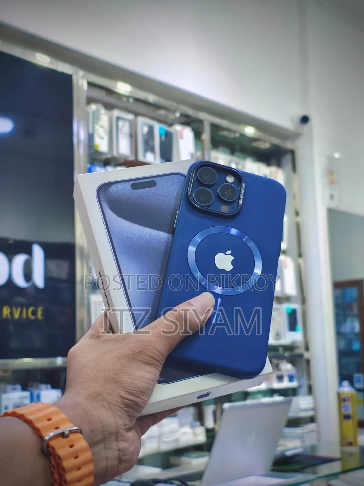 অ্যাপল আইফোন ১৫ প্রো ম্যাক্স ২৫৬ জিবি ব্লু