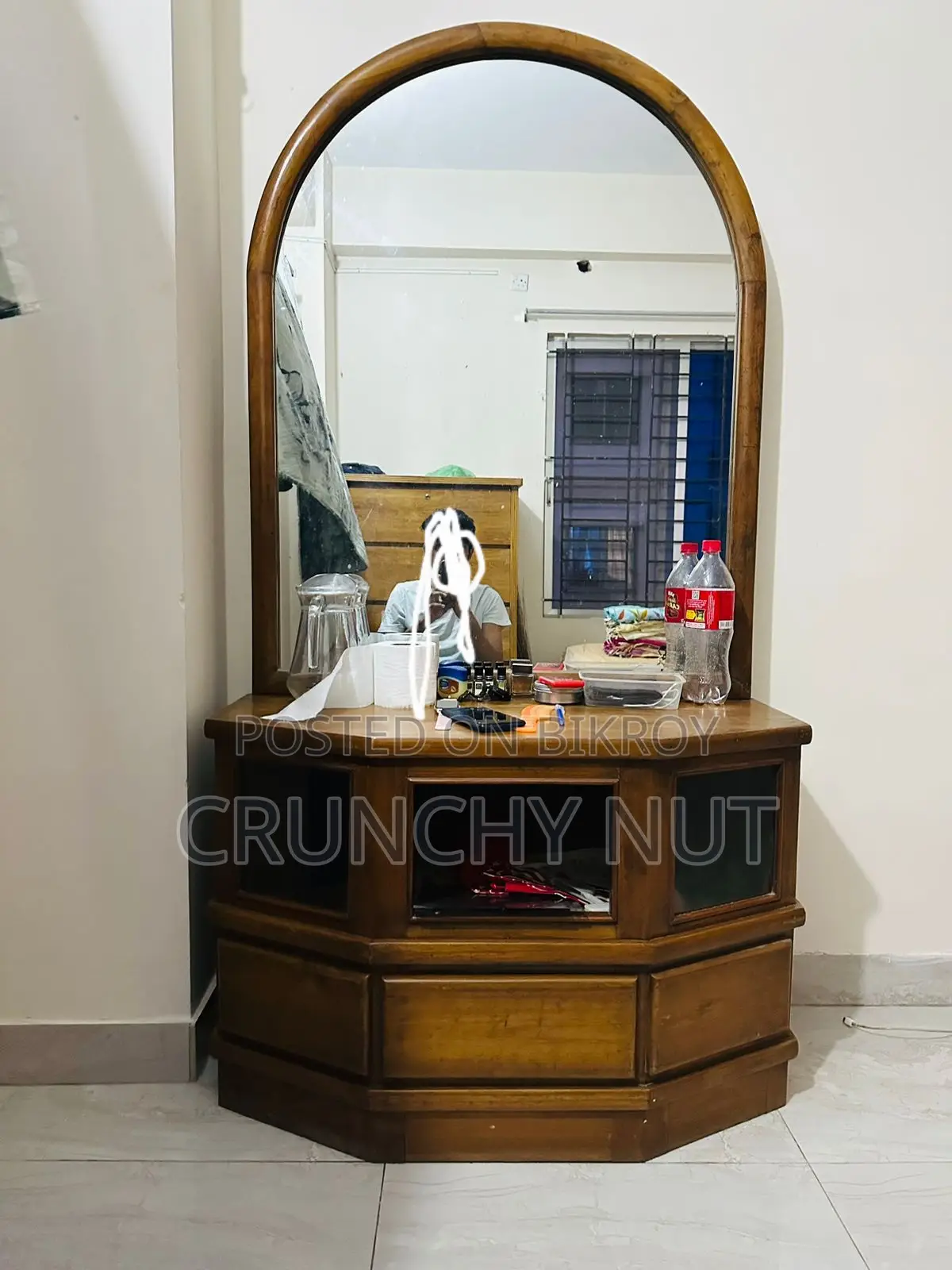 আসল সেগুন কাঠের ড্রেসিং টেবিল