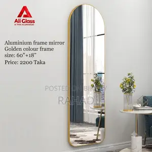 Premium Aluminium Frame Mirror, 60"+18" Inch Golden Color