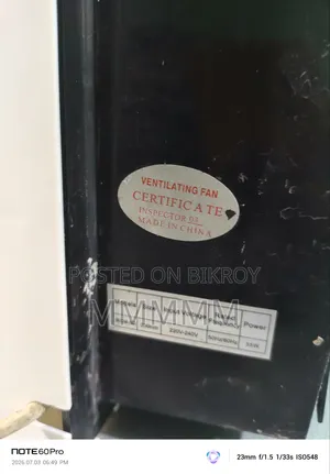 Emergency 12" Osaka exhaust fan for sale.