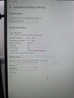 Desktop Computer MSI model 4GB Intel Core i3 SSD 128GB