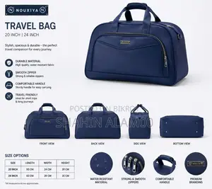 Nouxiya Premium Travel Duffel Bag 20 Inchi