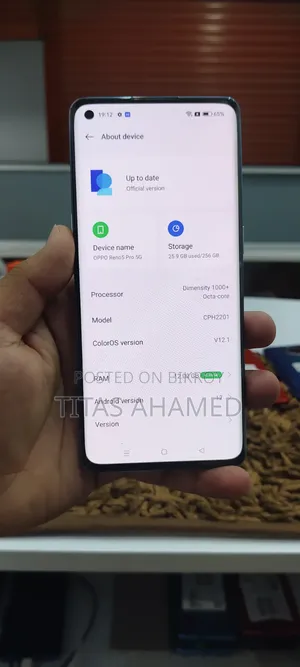 ওপ্পো রেনো৫ প্রো ৫জি ২৫৬ জিবি