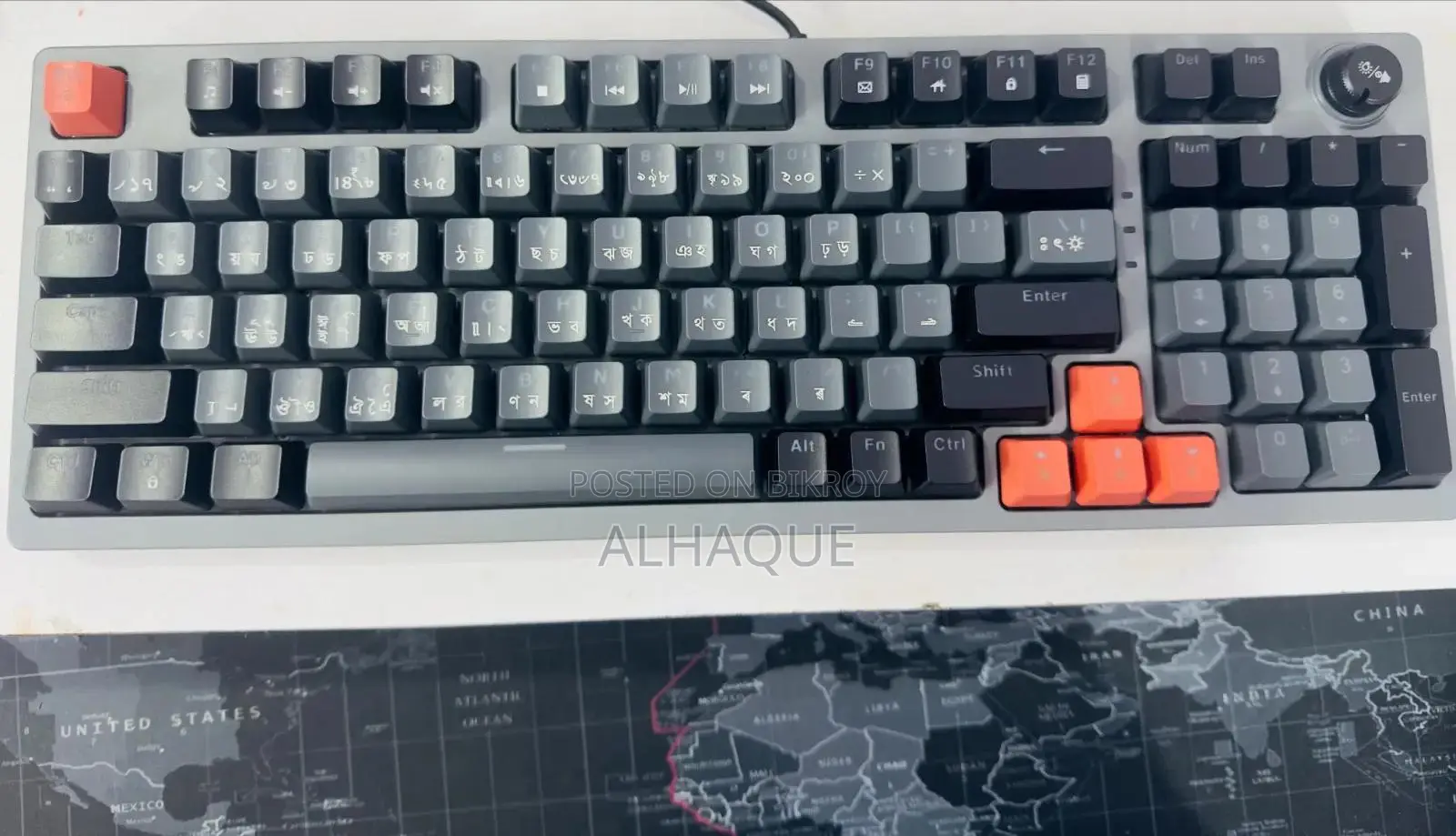 Jadel Kl-114 RGB Gaming Mechanical Keyboard - Red