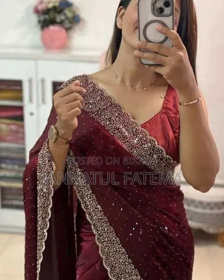 স্টোন ওয়ার্ক শাড়ি কালেকশন
