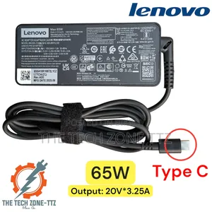 Lenovo Type C 65w Adapter, Charger for Laptop