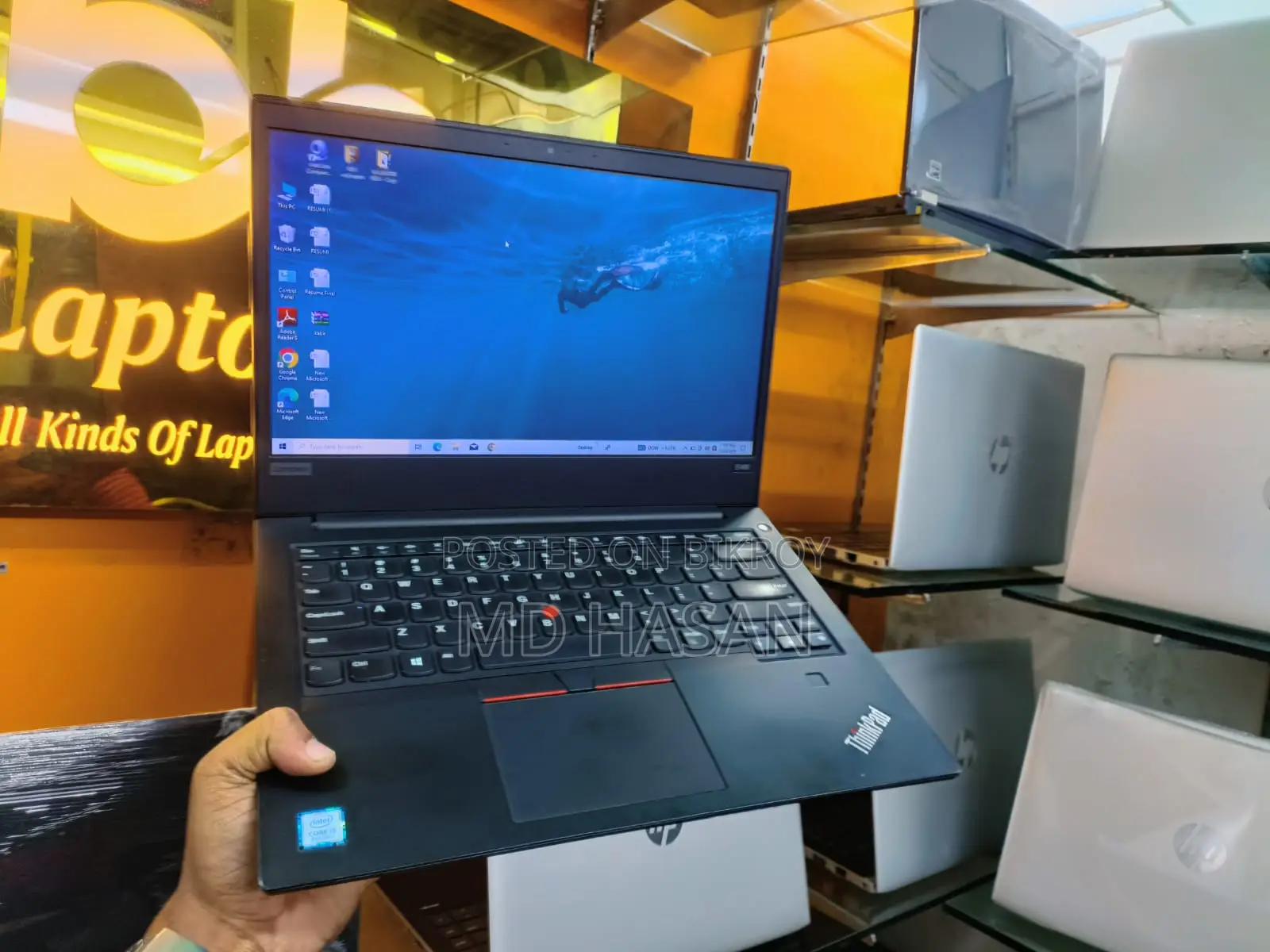 ল্যাপটপ Lenovo ThinkPad T490s 8GB Intel Core I5 SSD 256GB