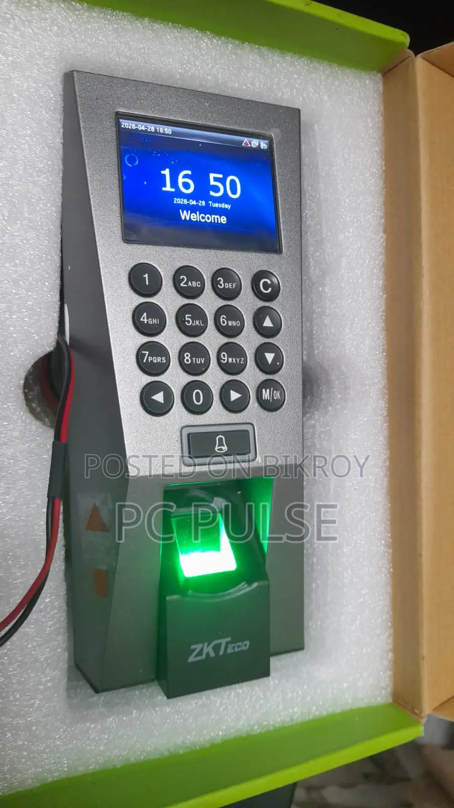 Zkteco F18 Biometric Fingerprint Access Control (Like New)