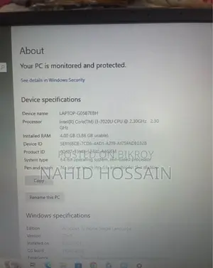 ল্যাপটপ Asus Vivobook 14 ৪জিবি ইন্টেল কোর i3 এইচডিডি 1টি