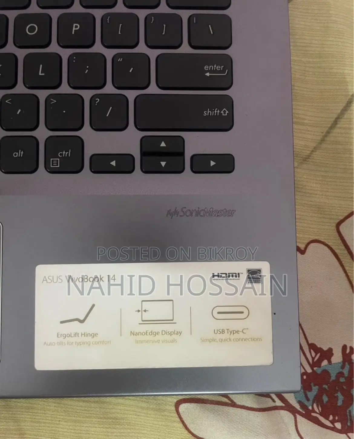 ল্যাপটপ Asus Vivobook 14 ৪জিবি ইন্টেল কোর i3 এইচডিডি 1টি