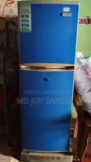 Singer Double Door Refrigerator - Blue (Used)