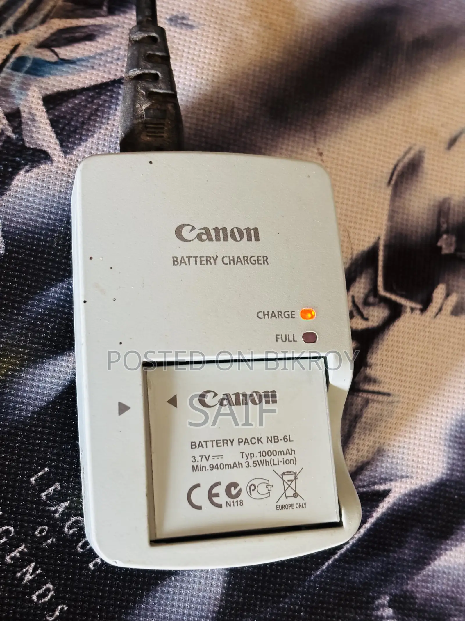 Canon Nb-6l Charger+Battery