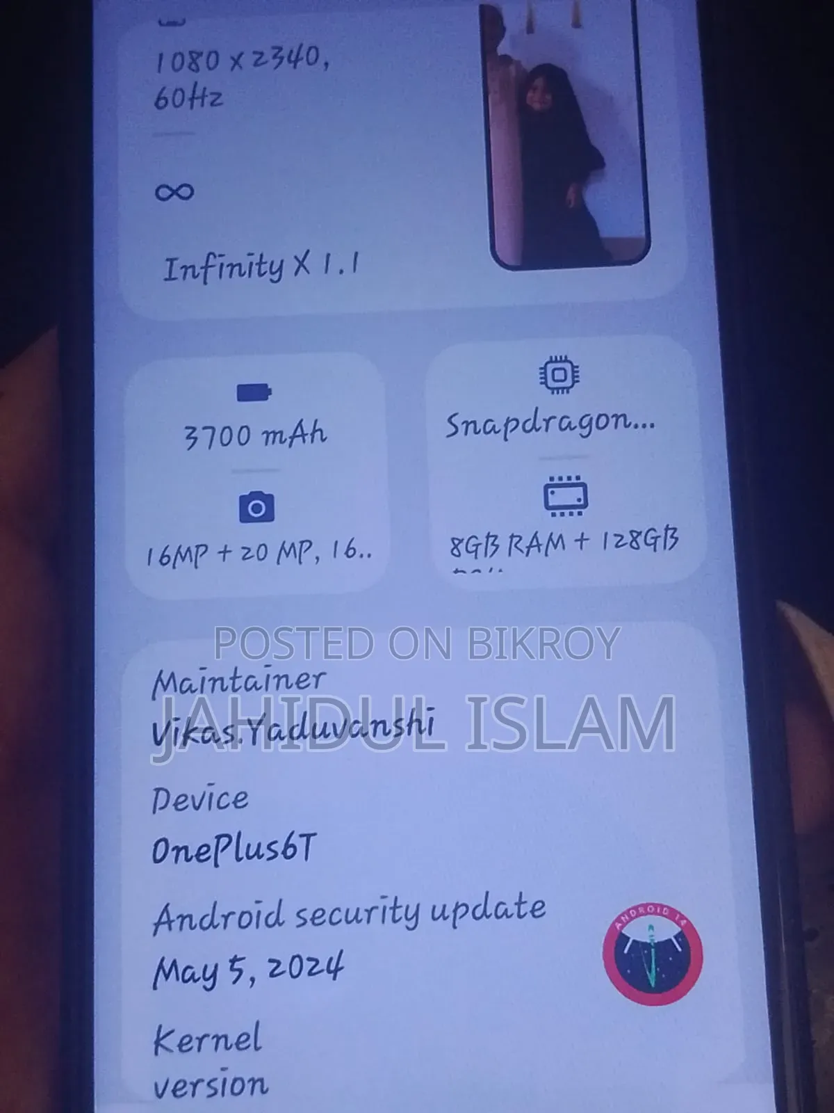 OnePlus 6T 128 GB Black