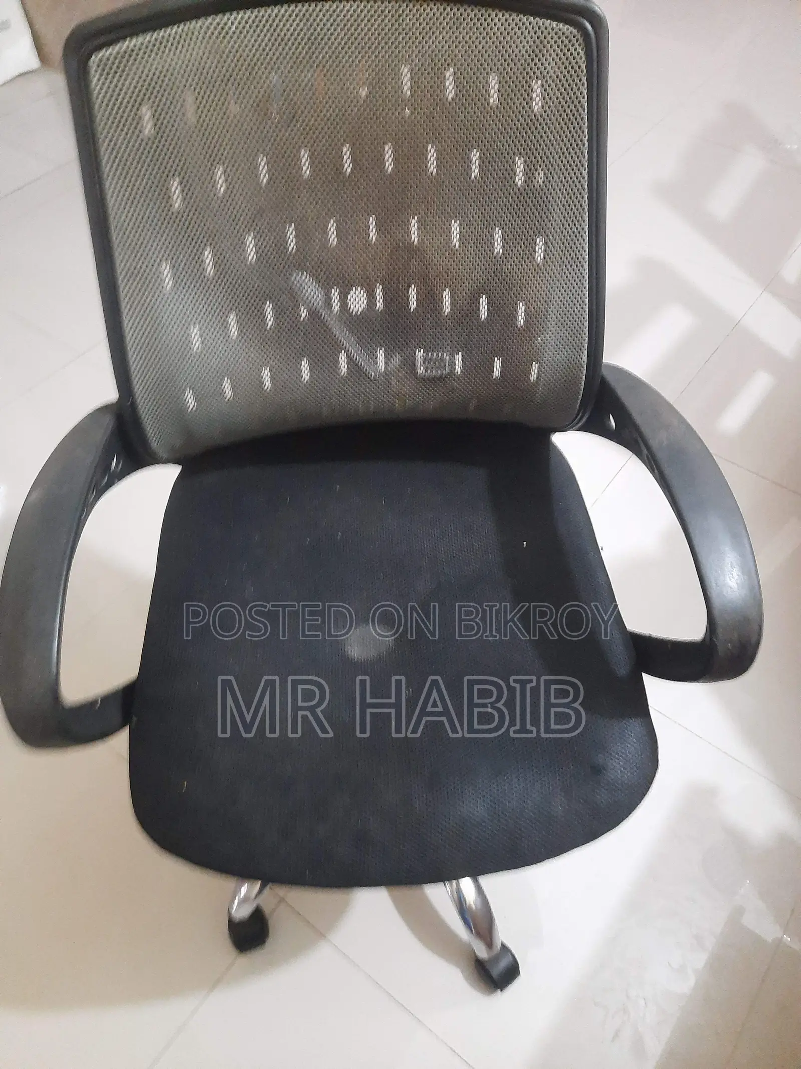2 Used Swivel Chairs for Sale—One with Broken Spring, One with Broken Leg