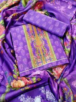 Stylish Three-Piece Batik Cotton Suit for Summer Comfort