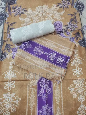 Stylish Three-Piece Batik Cotton Suit for Summer Comfort