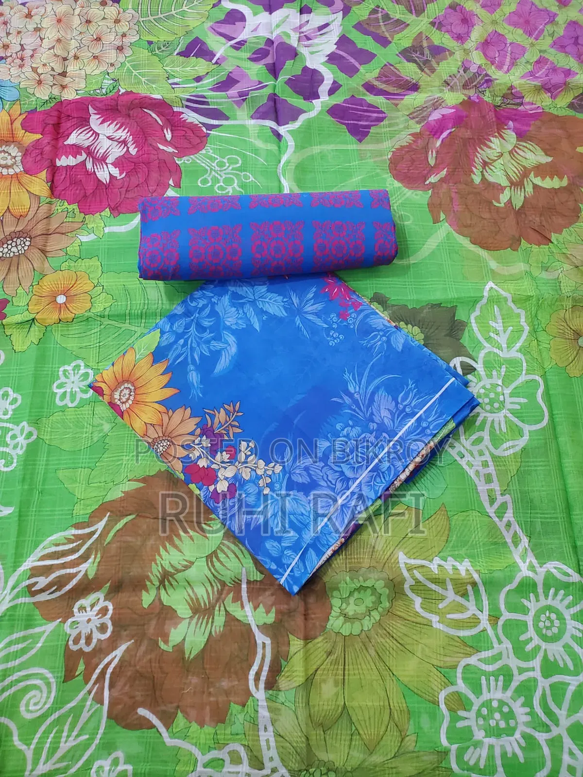 Stylish Three-Piece Batik Cotton Suit for Summer Comfort