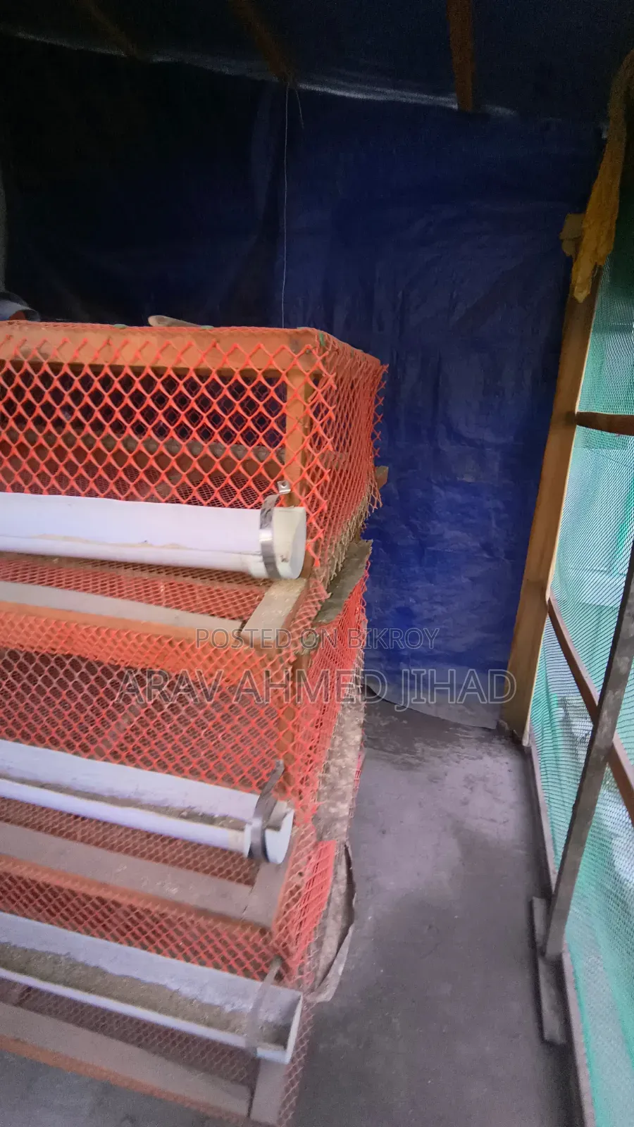 Cage for raising 300 quail birds for sale.