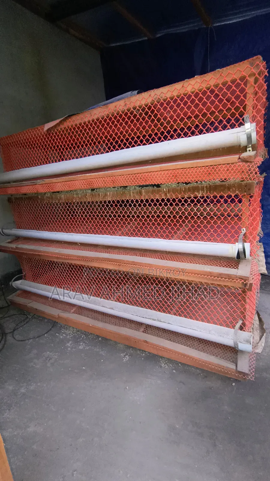 Cage for raising 300 quail birds for sale.