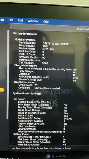 Laptop Apple MacBook Pro 2017 8GB Intel Core I5 SSD 128GB