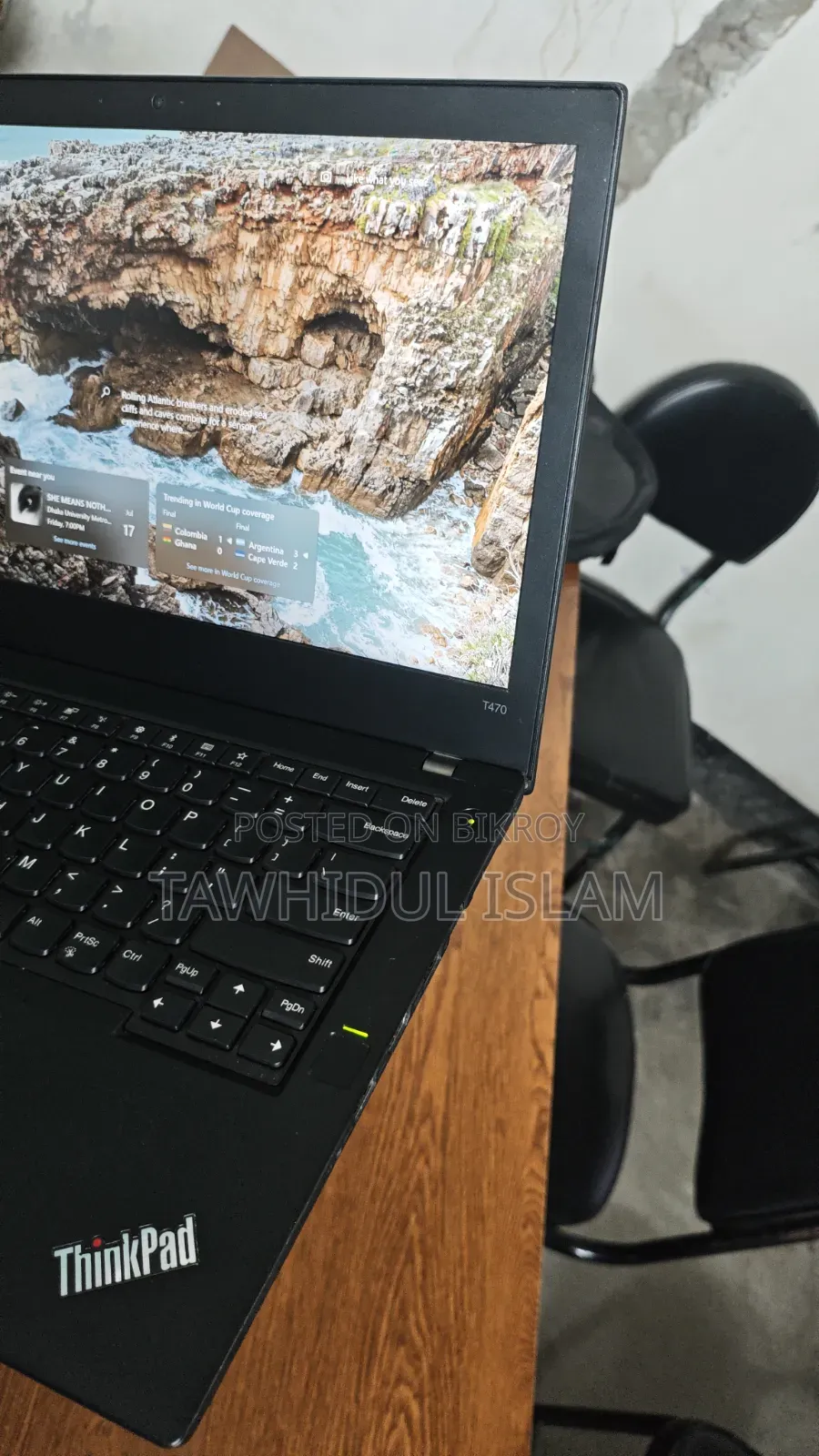 Laptop Lenovo ThinkPad T470 8GB Intel Core I5 HDD+SSD 256GB