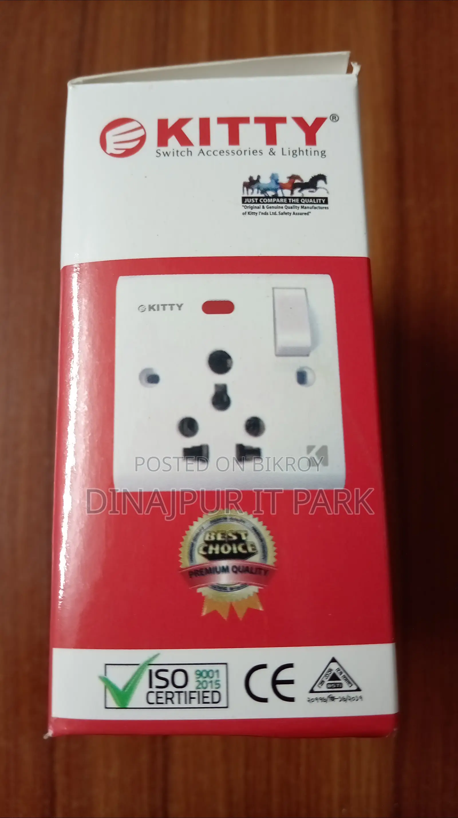 Kitty 3x1 Ceramic Combined Multi-Functional Socket