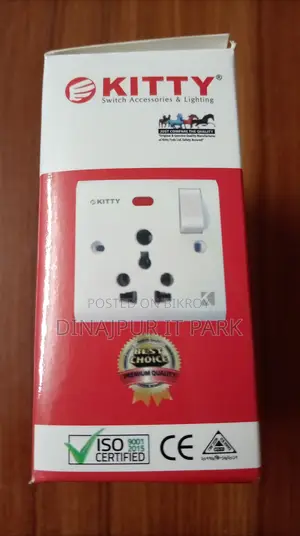 Kitty 3x1 Ceramic Combined Multi-Functional Socket