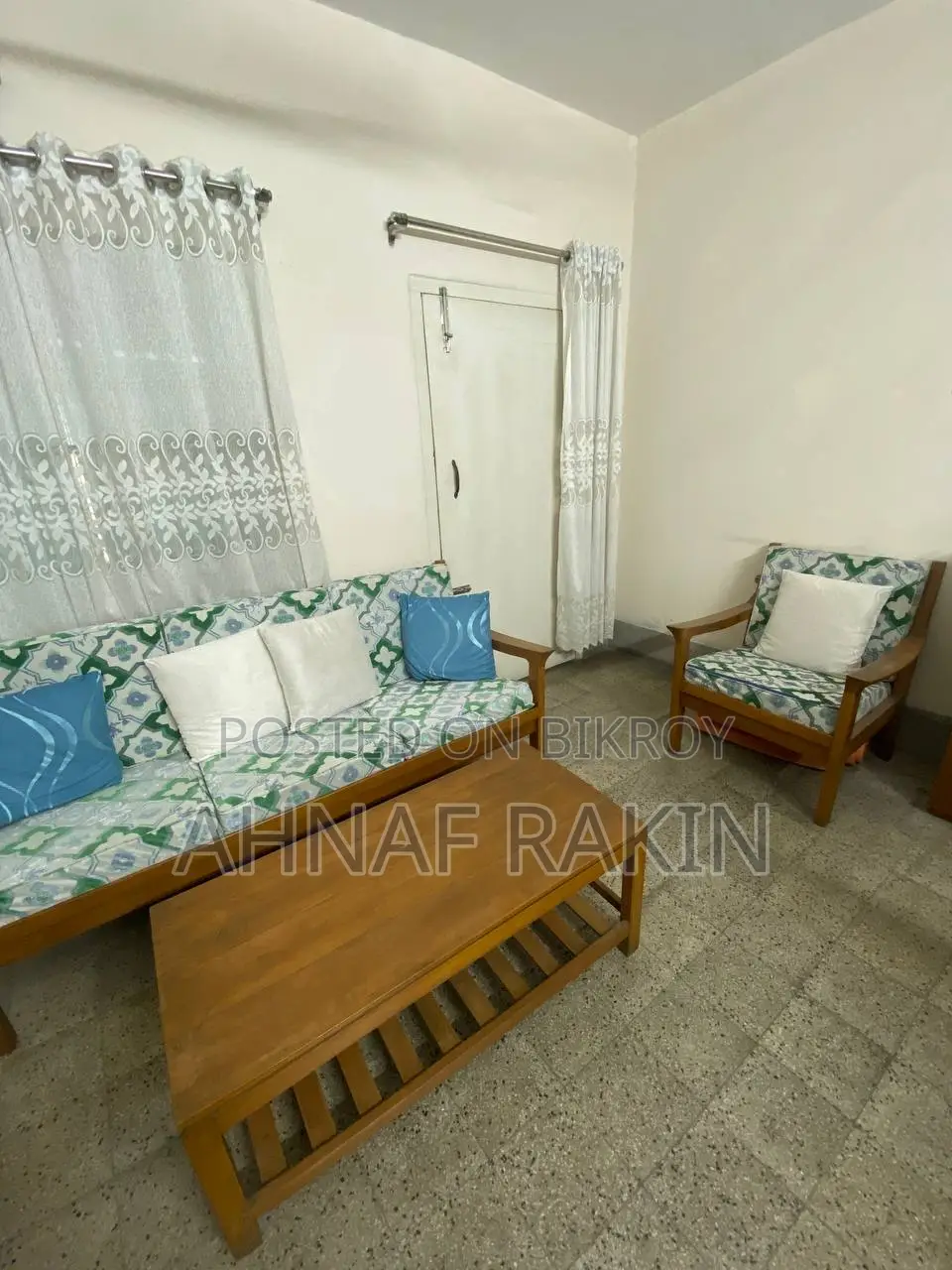Sofa Shegun Wood With Table