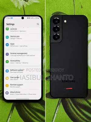 স্যামসাং গ্যালাক্সি এস২২ ৫জি ১২৮ জিবি ব্ল্যাক