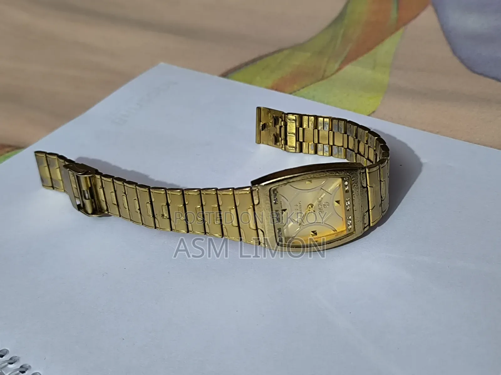 Swistar Watch (Gold Watch) Electro Gold Plated