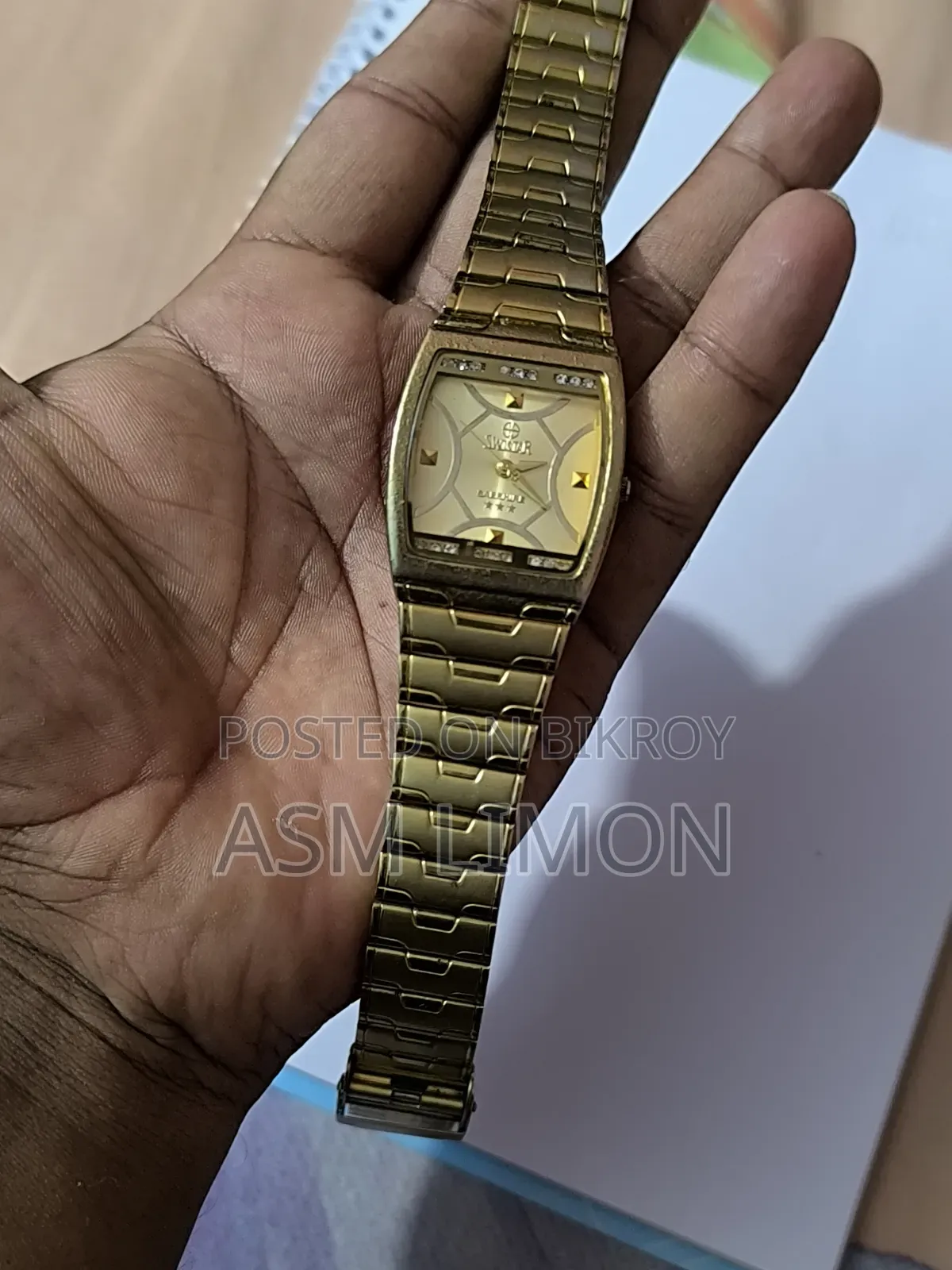 Swistar Watch (Gold Watch) Electro Gold Plated