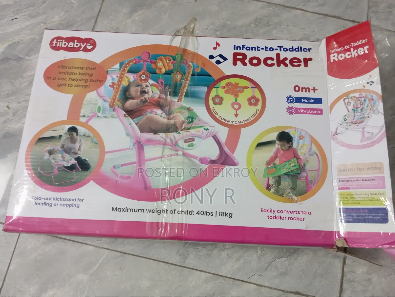 Infant-to-toddler Rocker - Weight Capacity: 18 Kg