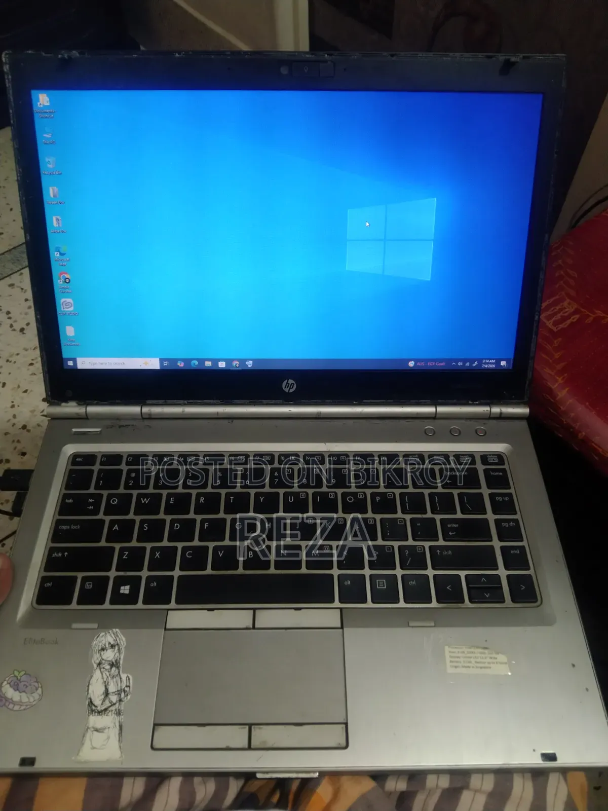 Laptop HP EliteBook 8470P 8GB Intel Core I5 HDD 500GB
