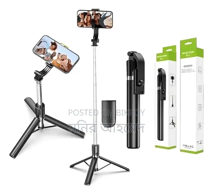R1l Wireless Remote Selfie Stick With Tripod Stand